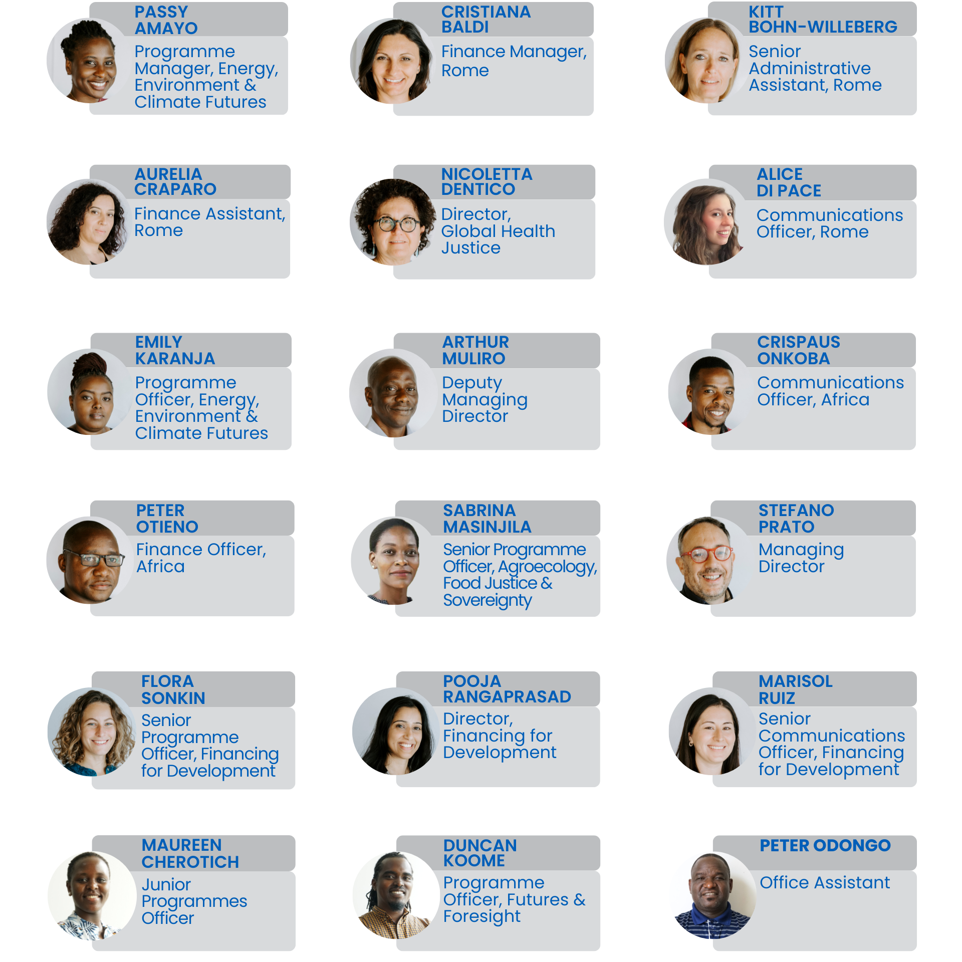 Staff profile